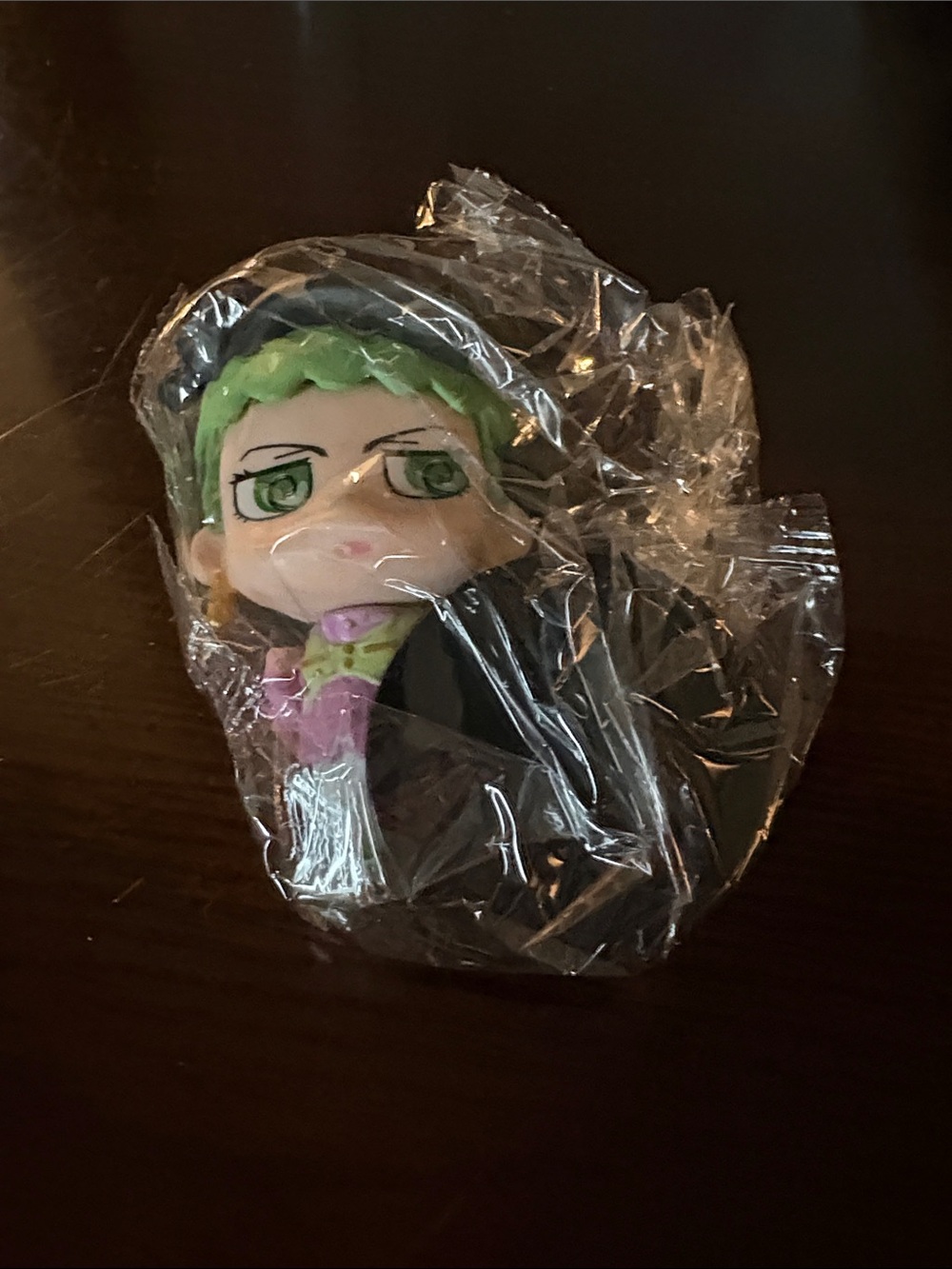 Anime Character Resin Figure - Green Hair, Pink Outfit